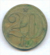 F2573 / - 20 Haleru - 1982 - Czechoslovakia Tchécoslovaquie Tschechoslowakei - Coins Munzen Monnaies Monete - Tchécoslovaquie