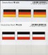 2x3 In Farbe Flaggen-Sticker Deutschland BRD+DR 7€ Kennzeichnung Alben Buch Sammlung LINDNER #630+628 Flag Germany/Reich - Sonstige & Ohne Zuordnung