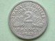 1943 - 2 Francs / KM 904.1 ( For Grade, Please See Photo ) !! - Autres & Non Classés