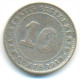 STRAITS SETTLEMENTS , 10 CENT 1910 , SILVER COIN - Kolonies