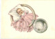 FANTAISIE MIGNONNETTE Illustrateur Non Signé  " Faire Part Naissance Catherine DART Valenton "  Enfant - Geboorte & Doop