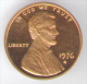 STATI UNITI 1 CENT 1976 FONDO SPECCHIO - 1959-…: Lincoln, Memorial Reverse