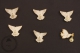 6 White Holy Pigeons - Religious  Pin Badge  - #PLS - Religión & Esoterismo