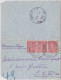SEMEUSE - 1931 - CARTE-LETTRE PNEUMATIQUE De PARIS Avec BANDE De 3 - 1903-60 Säerin, Untergrund Schraffiert