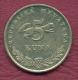 F2858 / - 5 Kuna -  2007 - Croatia Croatie Kroatien  - Coins Munzen Monnaies Monete - Kroatië
