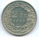 F2877 / - 2 Francs -  1969 - Switzerland Suisse Schweiz Zwitserland - Coins Munzen Monnaies Monete - Swasiland