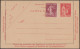 France 1933. 3 Cartes-lettres Type Paix, 50 C Y&T 283-CL1, ACEP PAI-B1, Couleurs Différentes. Cote 105 € (721, 324, 530) - Cartes-lettres