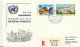 =UNO GENF 1974 Erst  Flug - Airmail