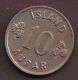 ICELAND 10 AURAR 1969 - Islanda