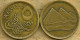 EGYPT 5 PIASTRES INSCRIPTIONS FRONT PYRAMIDS BACK 1984-1404 F+ KM? READ DESCRIPTION CAREFULLY!! - Egypte