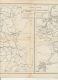 2 RAILWAY MAPS WWI Belgium Northern France Luxembourg Russia + Germany Austria Hungary Eisenbahnkarten - Europa