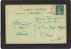 Yvert 159 Semeuse Cachet  Gare De Dôle Jura 1927 Sur Carte Postale - Railway Post