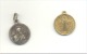 Lot De 2 Petites Médailles Religieuses (b139) - Religión & Esoterismo