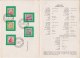 Stamped Technical Data, Information  India Definitive 1967 Bidriware Brassware Family Planning Gnat Ariplane. Temple - Covers & Documents