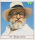 Film Director Spaghetti Western SERGIO LEONE Rare Panini Sticker 1980's - Edizione Italiana