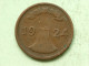 1924 G - 2 Reichspfennig / KM 38 ( Uncleaned Coin - For Grade, Please See Photo ) !! - 2 Rentenpfennig & 2 Reichspfennig