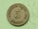 1875 B - 5 Pfennig / KM 3 ( Uncleaned Coin - For Grade, Please See Photo ) !! - 5 Pfennig