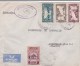 LIBAN - 1946 - ENVELOPPE De BEYROUTH Avec BEL AFFRANCHISSEMENT + TIMBRE FISCAL (RARE SUR LE RECTO) Pour LUNEVILLE - Lebanon