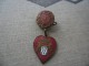 Superbe BROCHE ANCIENNE Triskel Breton émaillé Coeur BRETAGNE HERMINES Héraldique Ecu @  Période 1900 -1930 - Brooches