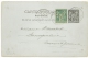 Rare Tarif à 15C Avec ENTIER SAGE CARTE REPONSE. MOISSAC Tarn Et Garonne .  4 Trous De Fixation ? A VOIR ! - 1877-1920: Periodo Semi Moderno