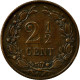 Monnaie, Pays-Bas, William III, 2-1/2 Cent, 1877, TTB, Bronze, KM:108.1 - 1849-1890 : Willem III