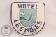 Hotel Lesnoies, Costa Brava - Spain - Original Vintage Luggage Hotel Label - Sticker - Etiketten Van Hotels