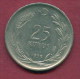 F3467 / -  25 Kurus -  1959  -  Turkey Turkije Turquie Turkei  - Coins Munzen Monnaies Monete - Turkey