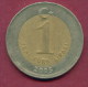 F3482 / -  1 Lira -  2005  -  Turkey Turkije Turquie Turkei  - Coins Munzen Monnaies Monete - Turquie