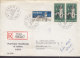 Norway Ersttags Brief FDC Cover 1966 BERGEN Registered Einschreiben Label Musikvereinigung Complete Set - FDC