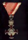 AUSTRIA  1849 Medal Silver Merit Cross Viribus Unitis -Kaiser Franz Joseph WWI - Das Silberne Verdienstkreuz  WITH PAPER - Autriche