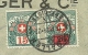 211 Op Brief Met Stempel BRUXELLES Naar ST-GALL (Suisse), Getaxeerd (taxe) Met 15 + 20 (opdruk) Taxe Mixte !!! - 1921-1925 Small Montenez