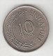 Singapore 10 Cents 1967 Km 3    Unc - Singapour