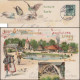 Allemagne 1897. Entier Postal TSC. Leipzig, Sächsisch-Thüringische Industrie Und Gewerbe Ausstellung, Moineaux, Moulin - Moineaux