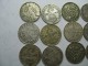 UK GREAT BRITAIN 3 THREEPENCE  THREE  PENCE  12 COINS  SILVER YEARS WRITTEN DOWN  LOT 12 NUM 11 - F. 3 Pence