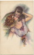 Adolfo Busi 2 Cartes Tres Belle Theme Du Baiser Bouche Et Cou 2 Cards Kissing - Busi, Adolfo