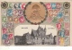 Cpa/pk 1920 Mechelen Malines Les Halles Carte Relief Gold Or - Mechelen