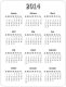 Collection Clubs Of Football - F.C. Barcelona Pocket Calendar - Year 2014 - Tamaño Pequeño : 2001-...