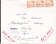 Canada Airmail Par Avion KITIMAT (B.C.) 1969 Cover Lettre HØJBY Denmark 3-Stripe Booklet QEII Stamps Incl. 3-Sided Perf. - Luchtpost