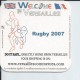 SOUS BOCK RUGBY 2007 WELCOME IN VERSAILLES - Beer Mats