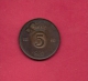 SWEDEN,  1955, Circulated Coin XF , 5 Ore, Bronze , KM 822, C2048 - Suecia