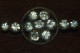 BROCHE VINTAGE Ancienne Et PIERRES 11 BRILLANTS CABOCHONS - Spille