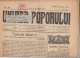 UNIREA POPORULUI NEWSPAPER, WEEKLY CHURCH NEWSPAPER, KING FERDINAND STAMPS, 1927, ROMANIA - Other & Unclassified