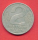 F3775 / - 2 Mark - 1957 A -  DDR - Deutschland Germany Allemagne Germania  - Coins Munzen Monnaies Monete - 2 Mark