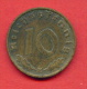 F3790 / - 10 Reichspfennig - 1938  E - THIRD REICH -  Deutschland Germany Allemagne - Coins Munzen Monnaies Monete - 10 Reichspfennig