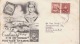 AUSTRALIEN 1950 - First Day Cover Mit Zusammendruck Von Albury &gt; Weesp Holland - Briefe U. Dokumente