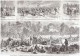 GRAVURE D Epoque   1864  " AMERICAN CIVIL WAR    BATAILLE  DE SPOTTSYLVANIA   WILDERNESS VIRGINIE - Non Classificati