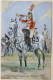 Litho Illustrateur Maurice Toussaint Militaria Soldat 4eme Regiment Cuirassiers Trompette Illustrées N° 335 - Divise