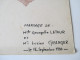 Alte Speisekarte / Menukarte / Menucard. Handgeschrieben / Handwritten!! 16.9.1950 Saint Raphael - Menú