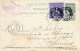 BELGIEN 1897 - 5c Ganzsache + ? Zusatzfrankierung Auf Postkarte, 4 Stempel (Amiens, Bruxelles) - 1893-1907 Wappen