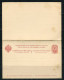 Finland 1891 Russia Government Unused Postal Stationary Open Letter With Return Card 4 Kop - Storia Postale